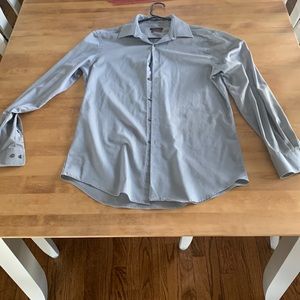 Grey, Silver Dress shirt Van Heusen Slim Fit Stretch.